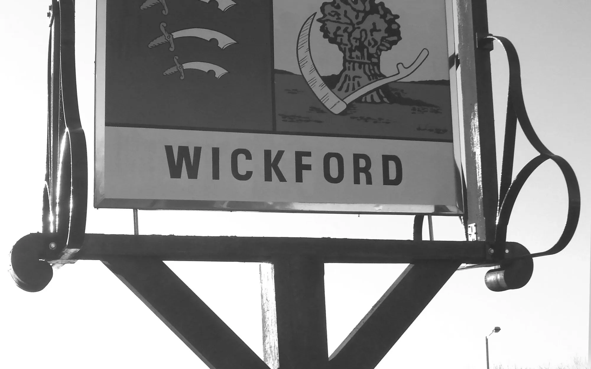 Wickford town sign in Essex